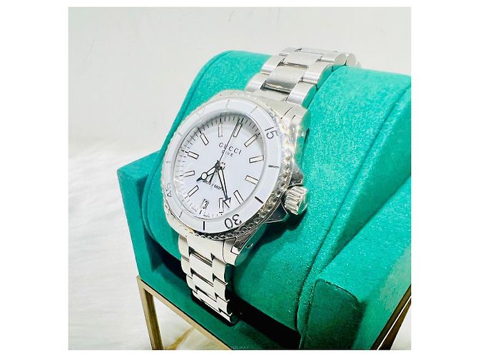 Reloj mujer Gucci Dive Quartz Acero Blanco - vista 3