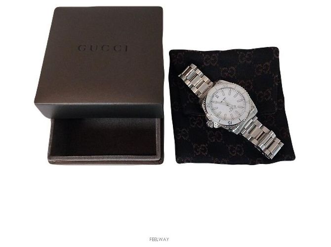 Reloj mujer Gucci Dive Quartz Acero Blanco - vista 8