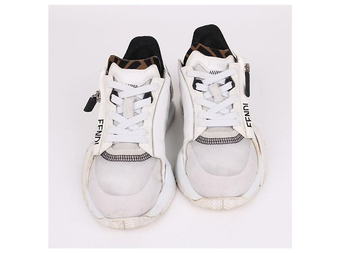 Fendi Sneaker Logo White Flow da donna Bianco - vista 3