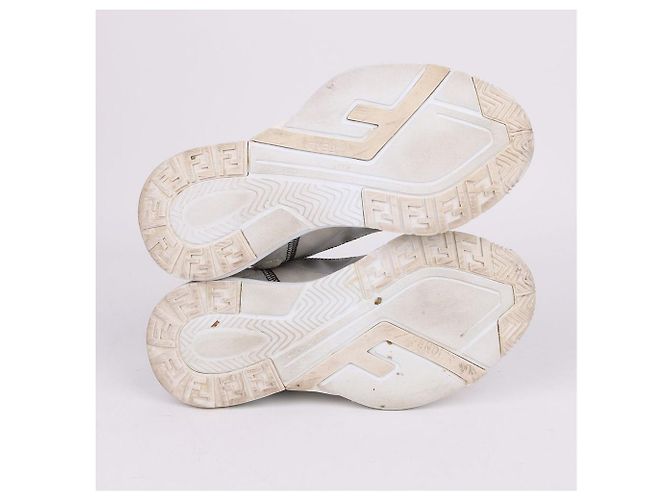 Fendi Sneaker Logo White Flow da donna Bianco - vista 9