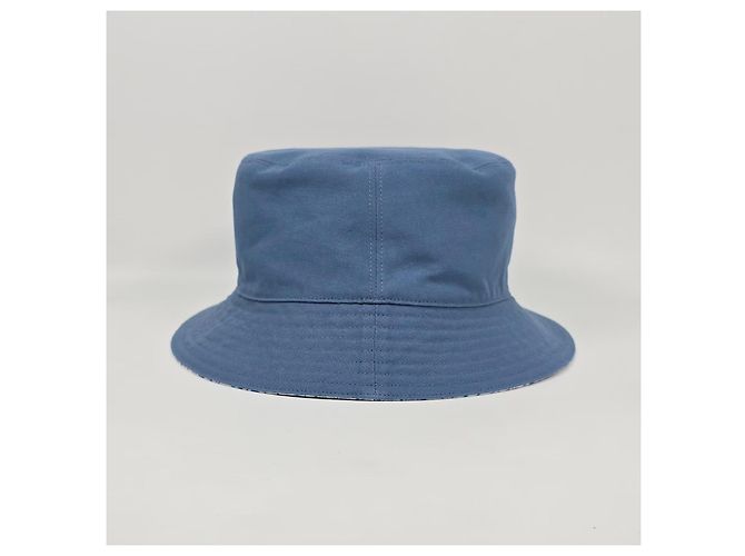 Oblique Dior Fleece-Bucket-Hat mit Schrägmuster Silber - Ansicht 5