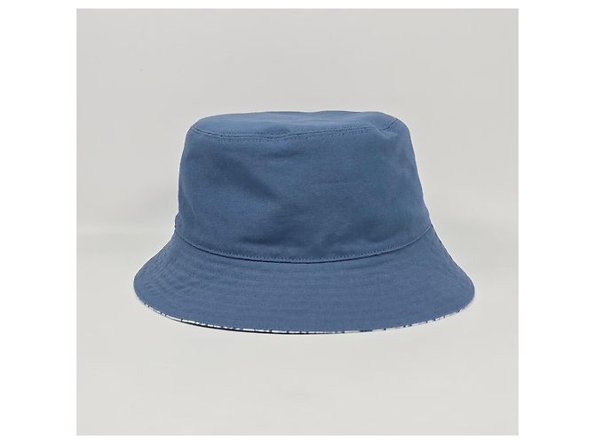 Oblique Dior Fleece-Bucket-Hat mit Schrägmuster Silber - Ansicht 6