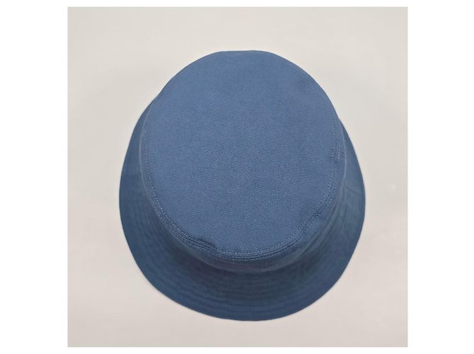 Oblique Dior Fleece-Bucket-Hat mit Schrägmuster Silber - Ansicht 7