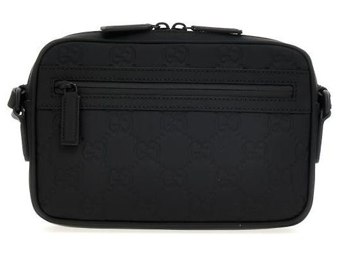 Gucci Piccola borsa a tracolla in gomma Nero - vista 4