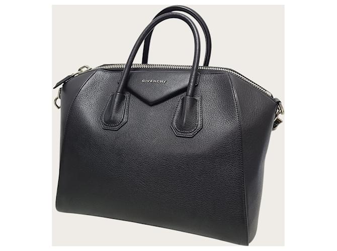Givenchy Borsa Antigona Medium in pelle nera Nero - vista 2