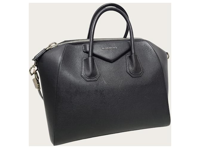 Givenchy Borsa Antigona Medium in pelle nera Nero - vista 3