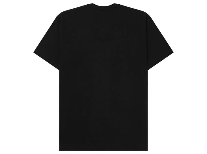 Comme Des Garcons T-Shirt Double Heart Black Schwarz - Ansicht 3