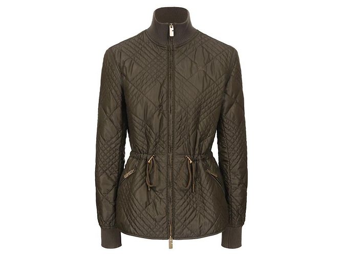 Burberry Wakerley Nylonjacke mit Micro-Check-Stich Grün - Ansicht 4