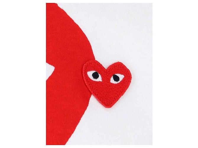 Comme Des Garcons Camiseta de manga corta con parche de corazón rojo - vista 6