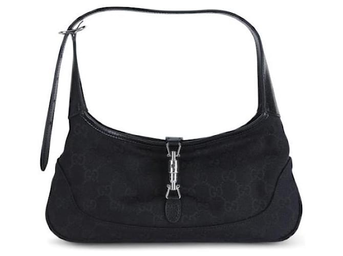 Gucci Borsa a Spalla Jackie Slim Medium Nero - vista 4