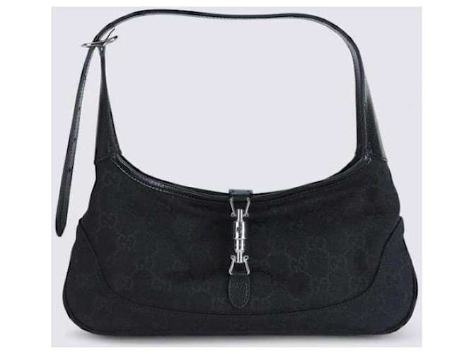 Gucci Borsa a Spalla Jackie Slim Medium Nero - vista 5