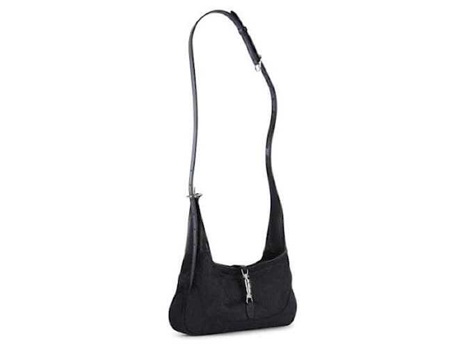 Gucci Borsa a Spalla Jackie Slim Medium Nero - vista 7