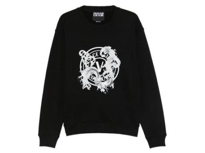 Versace Printed Cotton Jersey Sweatshirt - view 4