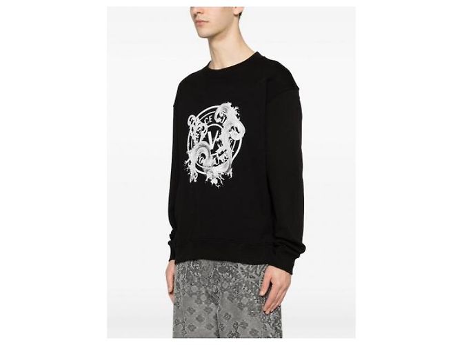 Versace Printed Cotton Jersey Sweatshirt - view 5