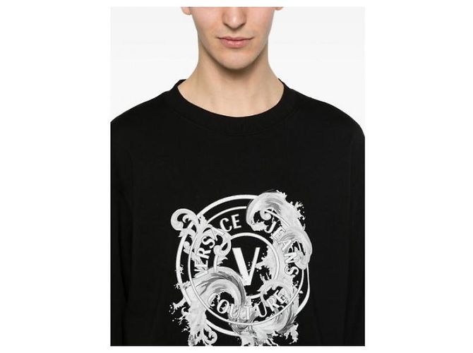 Versace Printed Cotton Jersey Sweatshirt - view 7