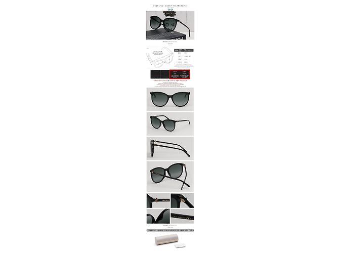 Jimmy Choo Gafas de sol ILANA SK Round Cat Eye Black Acetate Naranja - vista 4