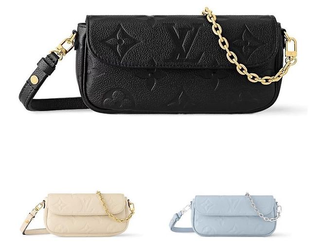 Louis Vuitton Clutch Wallet On Chain Ivy Black Nero - vista 3