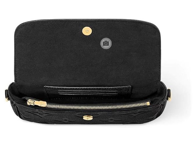Louis Vuitton Clutch Wallet On Chain Ivy Black Nero - vista 6