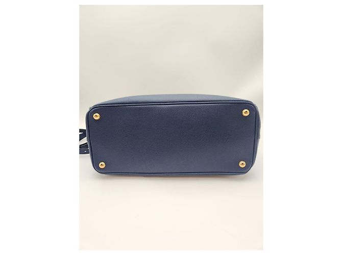 Prada Borsa Tote e Borsa a Spalla Saffiano Lux Blue - vista 10