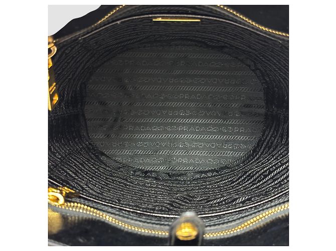 Prada Borsa bucket Saffiano vernice nero lucido - vista 6