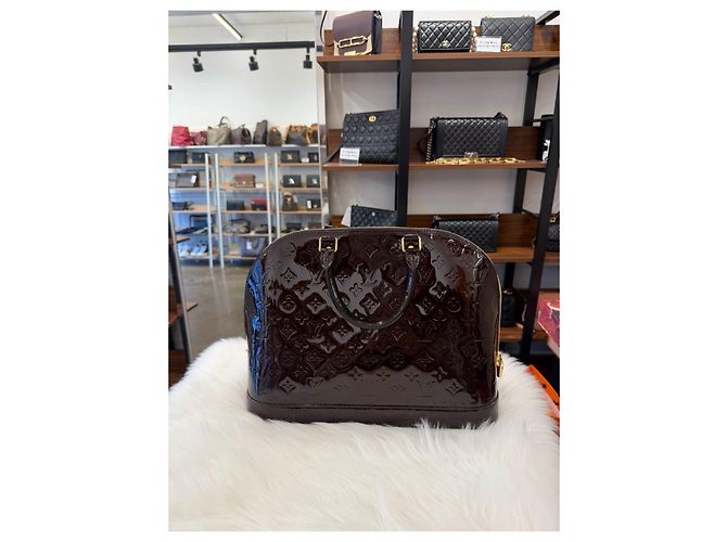 Louis Vuitton Borsa Tote Alma GM in Vernis Multicolore - vista 3