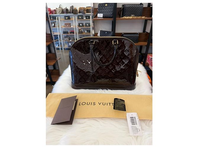 Louis Vuitton Borsa Tote Alma GM in Vernis Multicolore - vista 4