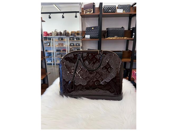 Louis Vuitton Borsa Tote Alma GM in Vernis Multicolore - vista 5
