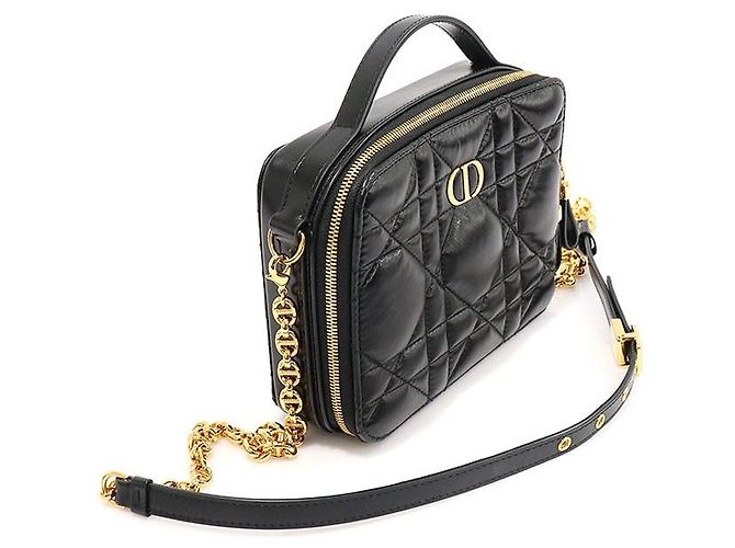 Borsa Caro Dior Nera Macro Cannage in pelle di vitello Nero - vista 3