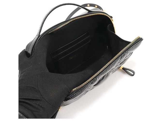 Borsa Caro Dior Nera Macro Cannage in pelle di vitello Nero - vista 4