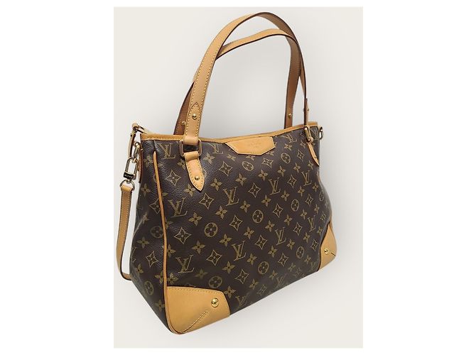 Louis Vuitton Borsa a tracolla Tote Elastella in Monogram Canvas Marrone - vista 3