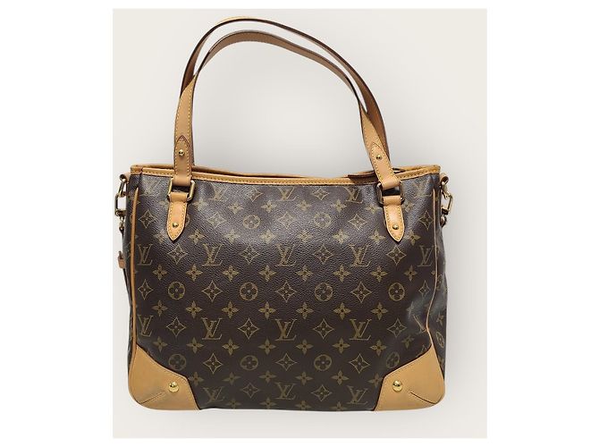 Louis Vuitton Borsa a tracolla Tote Elastella in Monogram Canvas Marrone - vista 5