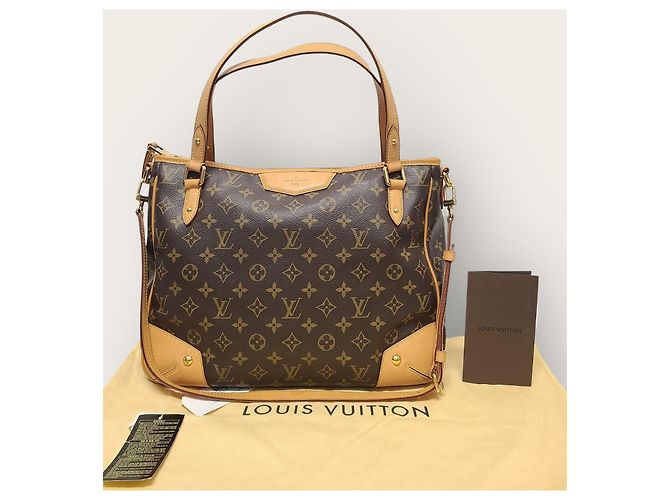 Louis Vuitton Borsa a tracolla Tote Elastella in Monogram Canvas Marrone - vista 7