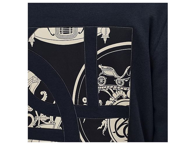 Hermès Zip-Up Hoodie Sweatshirt Marine Schwarz - Ansicht 4