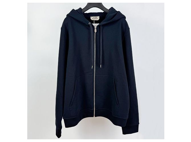 Hermès Zip-Up Hoodie Sweatshirt Marine Schwarz - Ansicht 5