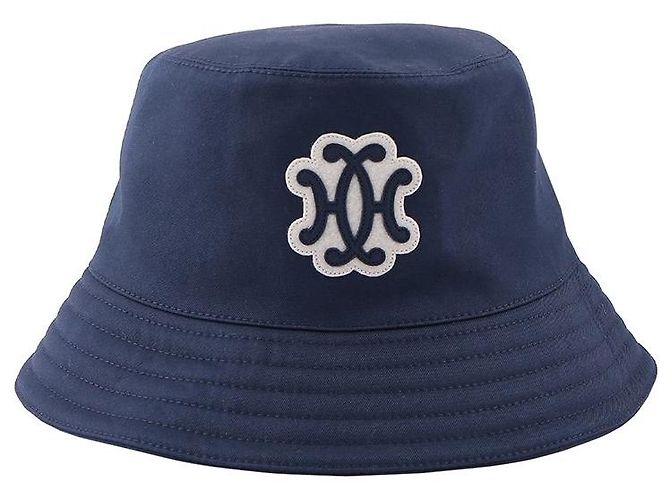 Hermès Bucket Hat mit Lift-Motiv Blau - Ansicht 3