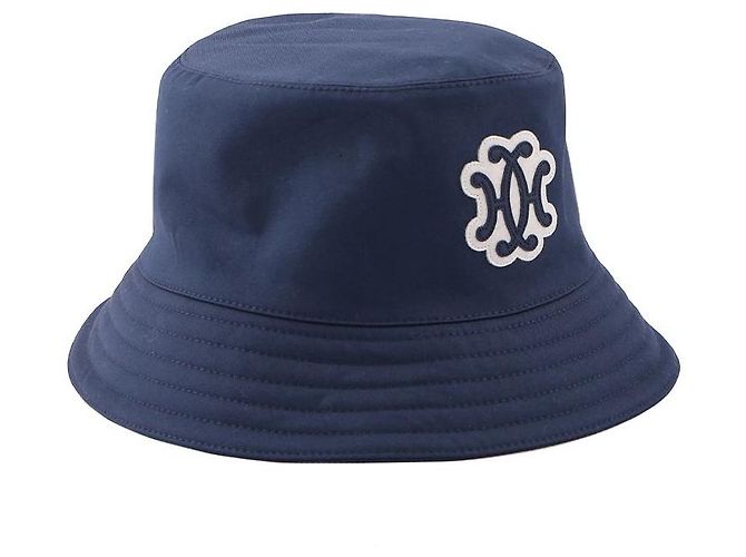 Hermès Bucket Hat mit Lift-Motiv Blau - Ansicht 4
