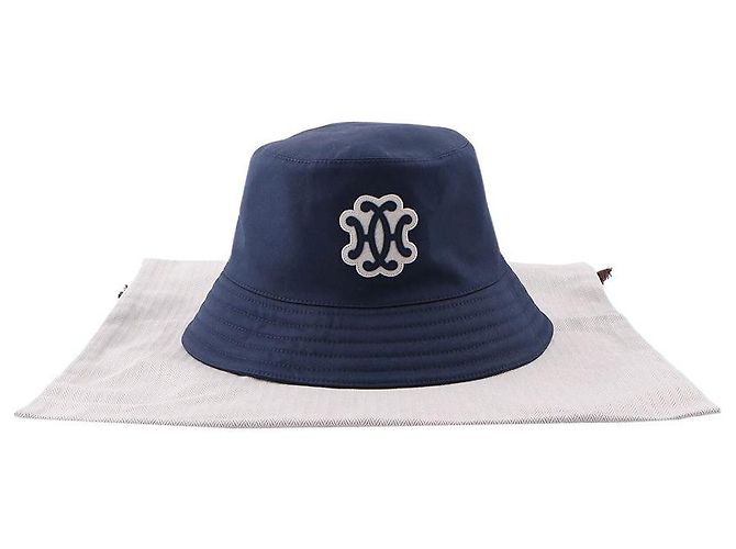 Hermès Bucket Hat mit Lift-Motiv Blau - Ansicht 7