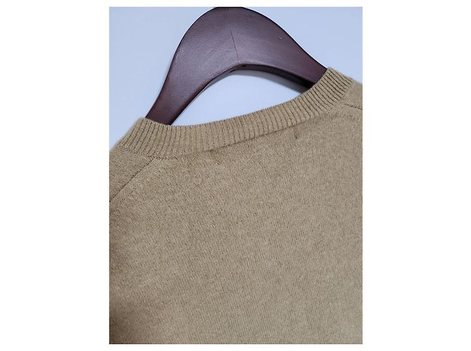 Comme Des Garcons Strickware für Damen beige schwarz mit Patch Braun - Ansicht 6