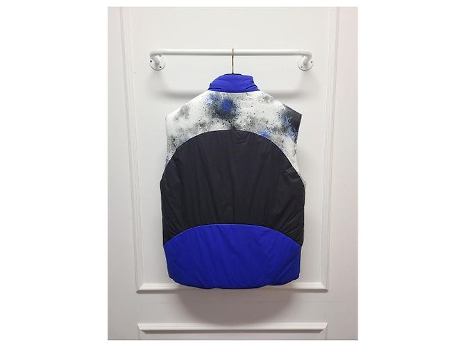 Louis Vuitton Reversible gesteppte Weste mit blauem Monogramm-Kreis - Ansicht 5