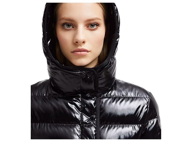Moncler Barante Steppjacke mit Kapuze Schwarz - Ansicht 3