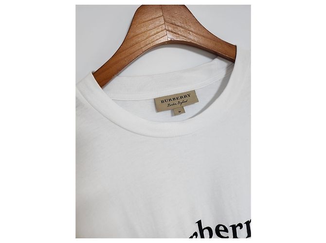 Burberry T-shirt a maniche corte con logo ricamato Argento - vista 2