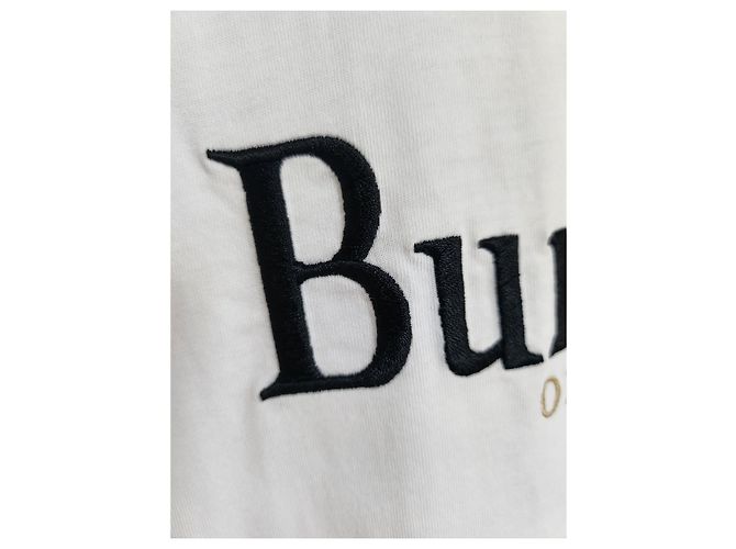 Burberry T-shirt a maniche corte con logo ricamato Argento - vista 3