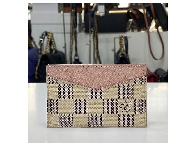 Louis Vuitton Damier Azur Canvas Rose Ballerine Kartenetui Pink - Ansicht 2