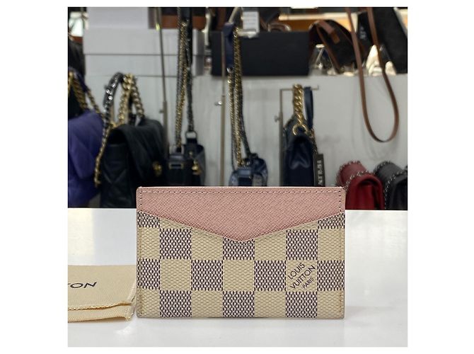 Louis Vuitton Damier Azur Canvas Rose Ballerine Kartenetui Pink - Ansicht 3
