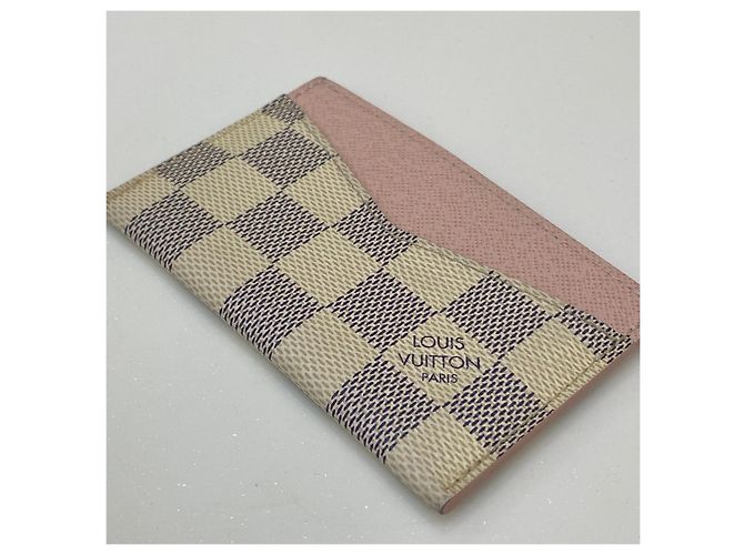 Louis Vuitton Damier Azur Canvas Rose Ballerine Kartenetui Pink - Ansicht 4