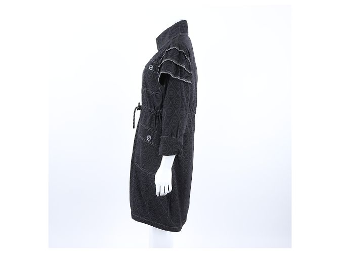 Giacca Chanel con zip lunga Nero - vista 2