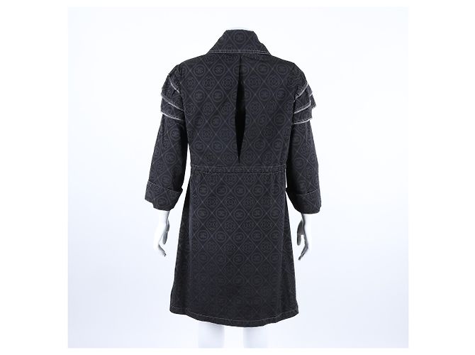 Giacca Chanel con zip lunga Nero - vista 3