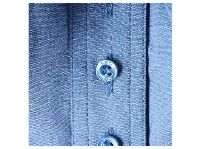 Camisa de manga larga Gucci Azul - vista 4
