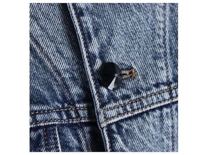 Louis Vuitton Denim-Jacke Blau - Ansicht 4