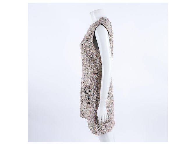 Vestido sin mangas de tweed Louis Vuitton Multicolor - vista 2